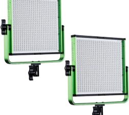 GVM 672S Bi-Color LED Video 2-Light Kit (Green)