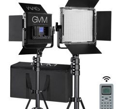 GVM 672S-B Bi-Color LED Video 2-Light Kit (Black)