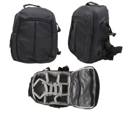 Solibag Slr Camera Travel Backpack Waterproof Carry Bag For Canon, Nikon, Sony, Pentax Black Shoulder Case -7001 Pack Of 3Pcs