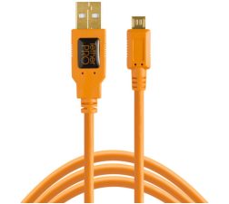 Tetherpro Usb 2.0 A Male To Micro-B 5-Pin Cable (15′, Orange)