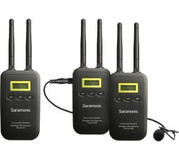 Saramonic VmicLink5 RX+TX+TX Camera-Mount Digital Wireless Microphone System with Two Transmitters and Lavalier Mics