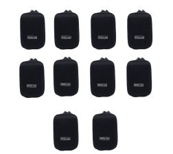 Solibag Carry Case -5003 Hardcase Pure Black L (With Shoulder Strap And Belt Loop) Suitable For Example Cybershot Dsc Hx60 Hx90 – Coolpix S9900 W100 W150 – Lumix Dmc Tz70 Tz80 – Powershot Sx710 Sx720 Pack Of 10Pcs