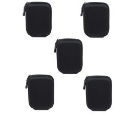 Solibag Carry Case -5001 Hardcase Pure Black L (With Shoulder Strap And Belt Loop) Suitable For Example Cybershot Dsc Hx60 Hx90 – Coolpix S9900 W100 W150 – Lumix Dmc Tz70 Tz80 – Powershot Sx710 Sx720 Pack Of 5Pcs