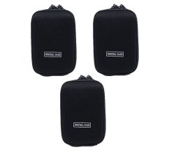Solibag Carry Case -5003 Hardcase Pure Black L (With Shoulder Strap And Belt Loop) Suitable For Example Cybershot Dsc Hx60 Hx90 – Coolpix S9900 W100 W150 – Lumix Dmc Tz70 Tz80 – Powershot Sx710 Sx720 Pack Of 3Pcs