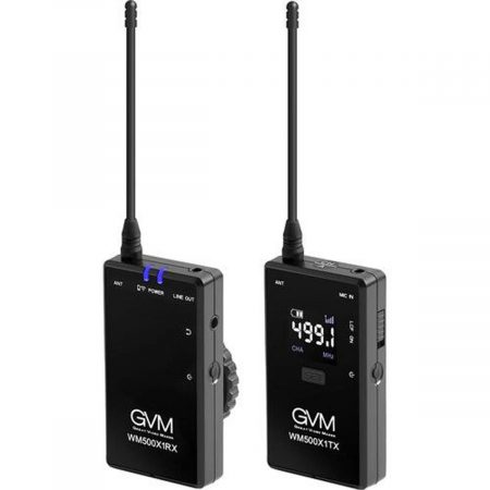 GVM WM500X1 Camera-Mount Wireless Omni Lavalier Microphone System