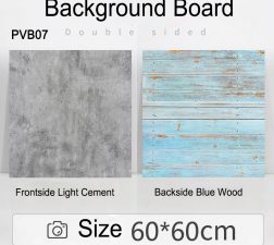 PROMAGE DOUBLE-SIDED PVC BOARD LIGHT CEMENT/BLUE WOOD PM-PVB07