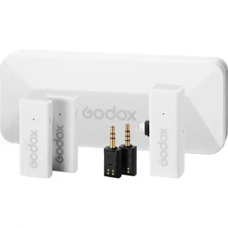 Godox MoveLink Mini LT Kit 2 White 2.4GHz Wireless Microphone System