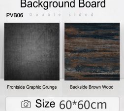 PROMAGE DOUBLE-SIDED PVC BOARD GRAPHIC GRUNGE/BROWN WOOD PM-PVB06