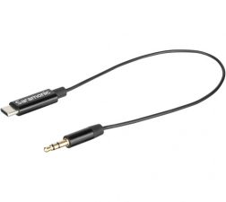 Saramonic SR-C2001 3.5mm TRS Male to USB Type-C Adapter Cable for Mono/Stereo Audio to Android (9″)