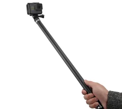 TELESIN 2.7M Long Carbon Fiber Handheld Selfie Stick Extendable Pole Monopod