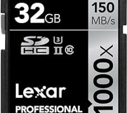 LEXAR PROFESSIONAL UHS-II SD CARD 32GB/150MB/1000X