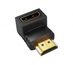Promage HDMI Male to Female Adapter with a 90-degree angle